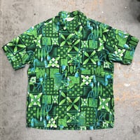 1970s MIA FASHIONS Hawaiian Shirts Made in USA(HAWAII) SIZE : Large