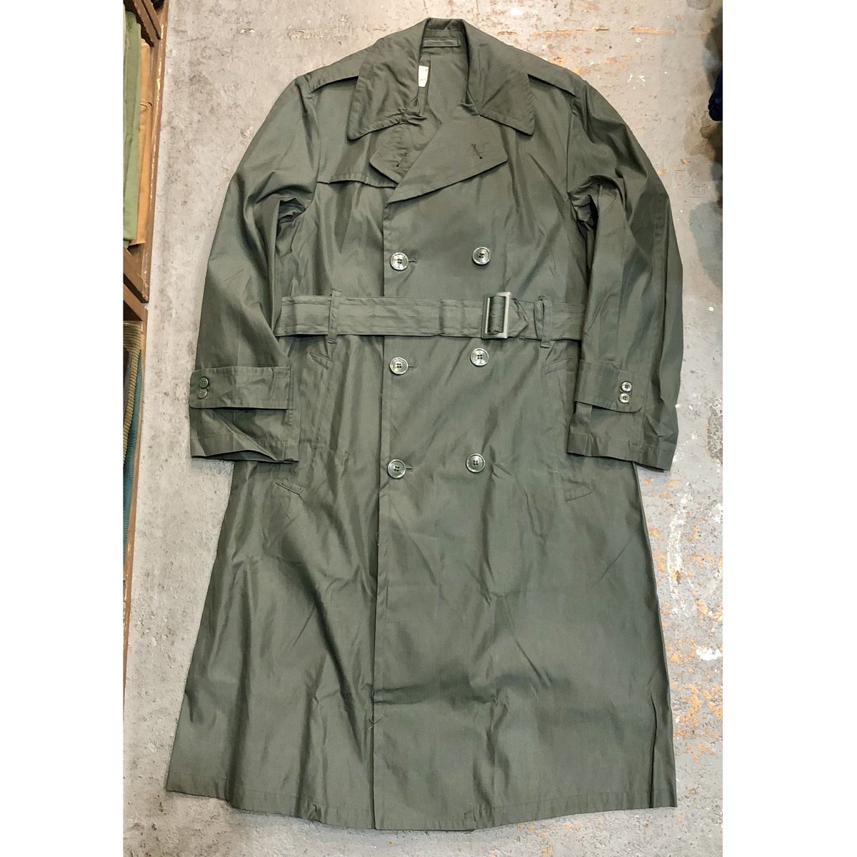 1960s U.S.ARMY Dead Stock Raincoat Army Green 274 SIZE : Small(36)