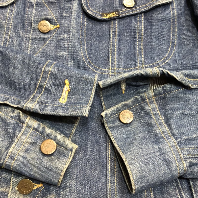 80s Lee 220 J Denim Jacket 4pocket SIZE:40L | F