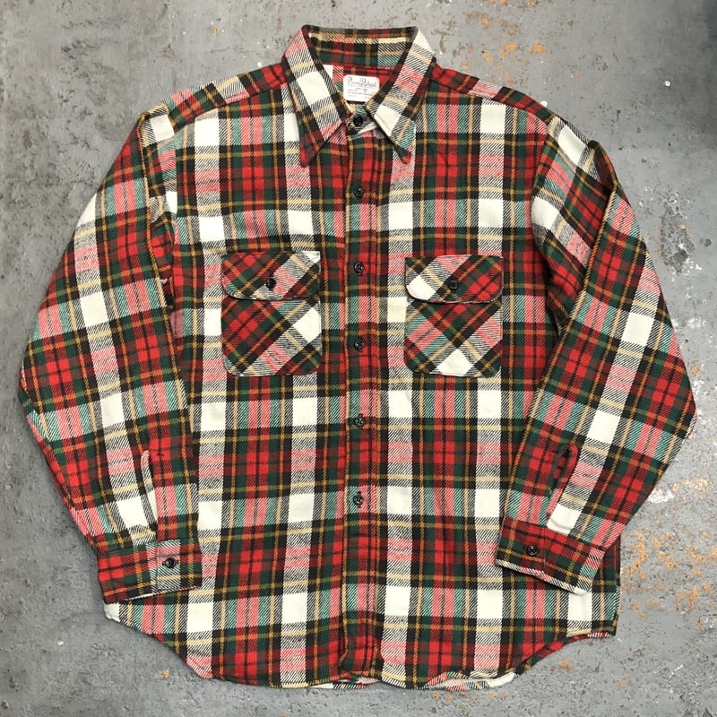 1980s Roomy Richard L/S Check Flannel Shirts SI