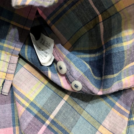 J.CREW L/S Indian Madras Check Shirts Size : Medium(SLIM)