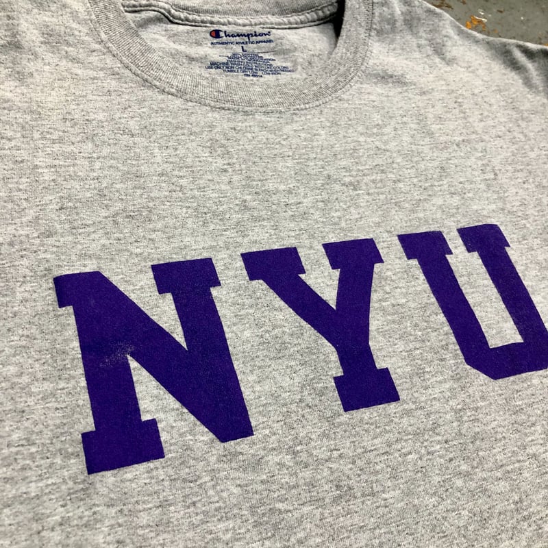 Champion ”NYU(New York UNIVERSITY)” Print T-Shi...