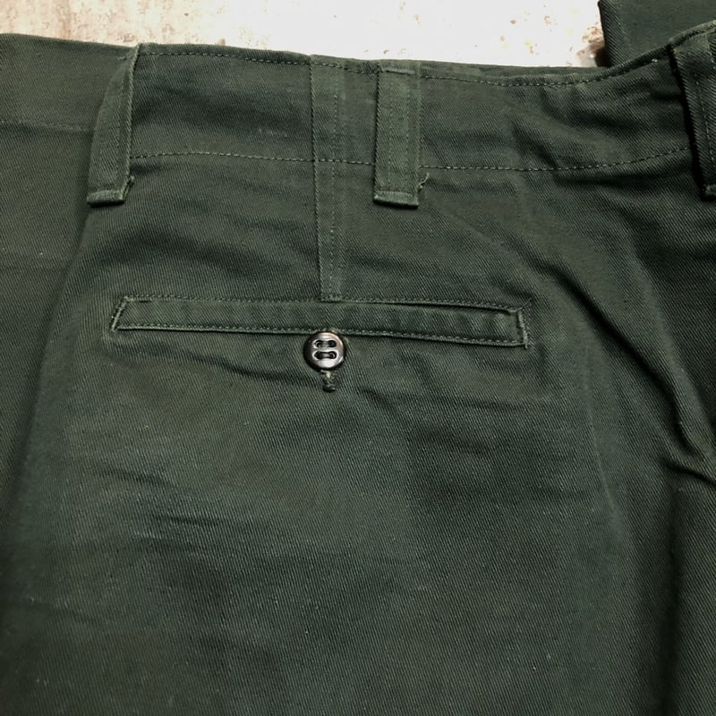 【VINTAGE】〜50s BOY SCOUTS OF AMERICA ボタンフライパンツ 1950s Boy Scout Cotton Pants Green Made in USA