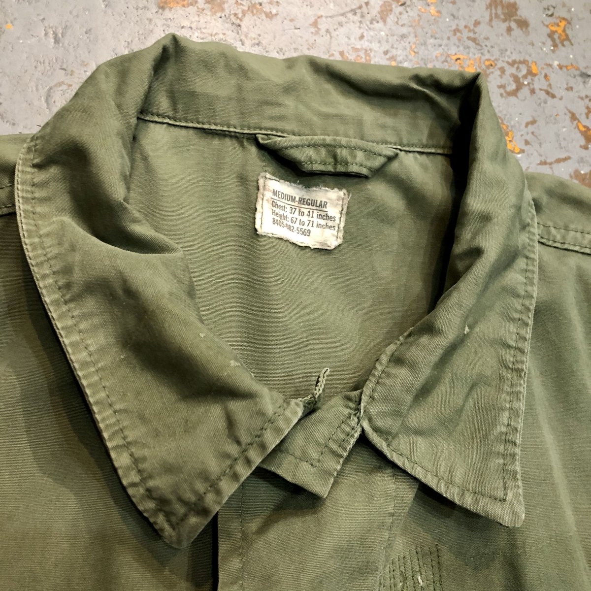 1960s Jungle Fatigue Jacket 3rd Non-rip SIZE :