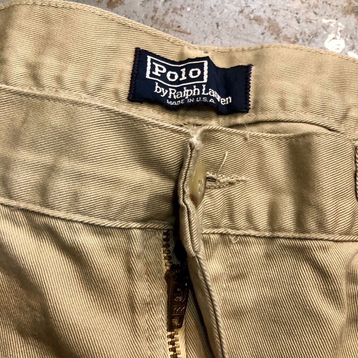 80~90s Polo Ralph Lauren Chino Pants Made in USA Dead Stock W35 L32