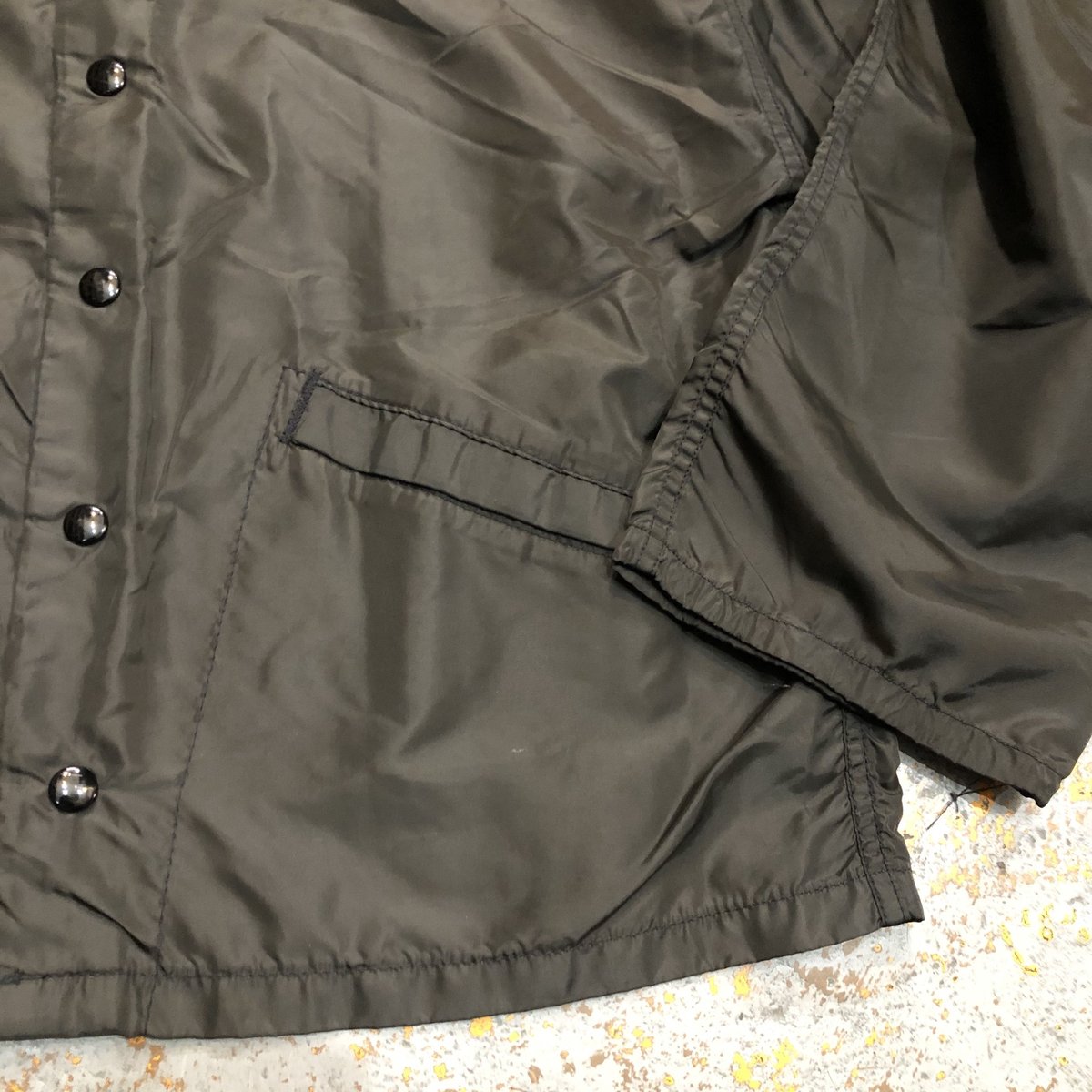 70s RUSSELL ATHLETIC Nylon Coach Jacket BLACK S 70s RUSSELL ATHLETIC Nylon Coach Jacket BLACK S