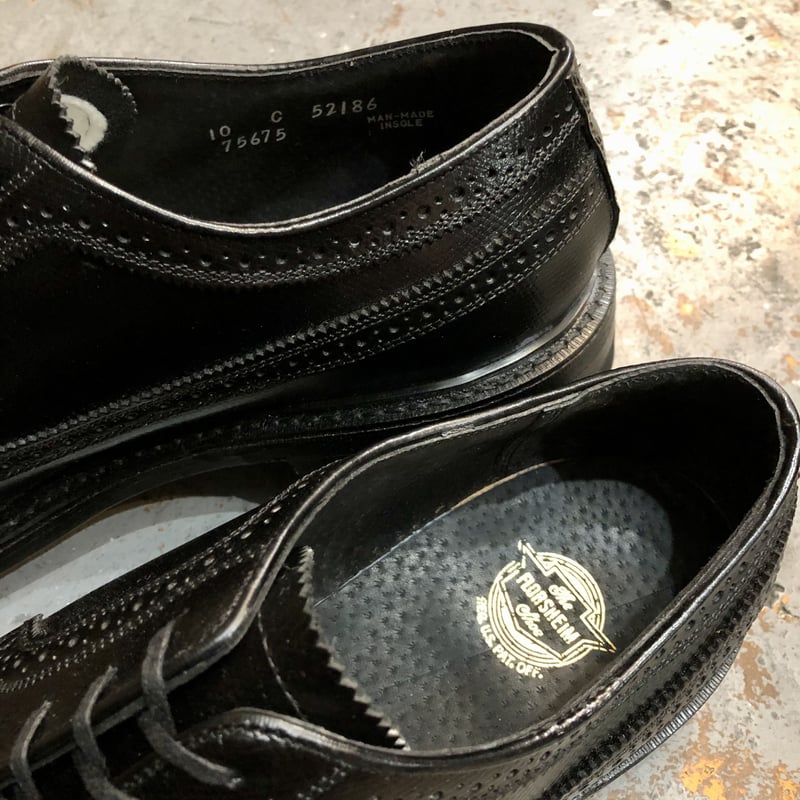 80s Florsheim Wing-Tip Shoes DEAD STOCK 10 C