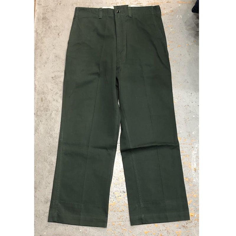 1950s Boy Scout Cotton Pants Green Made in USA