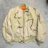 [Dead Stock] 1990s U.S.AIR FORCE ALPHA INDUSTRIES DESERT CAMOUFLAGE MA-1 Made in USA SIZE : SMALL