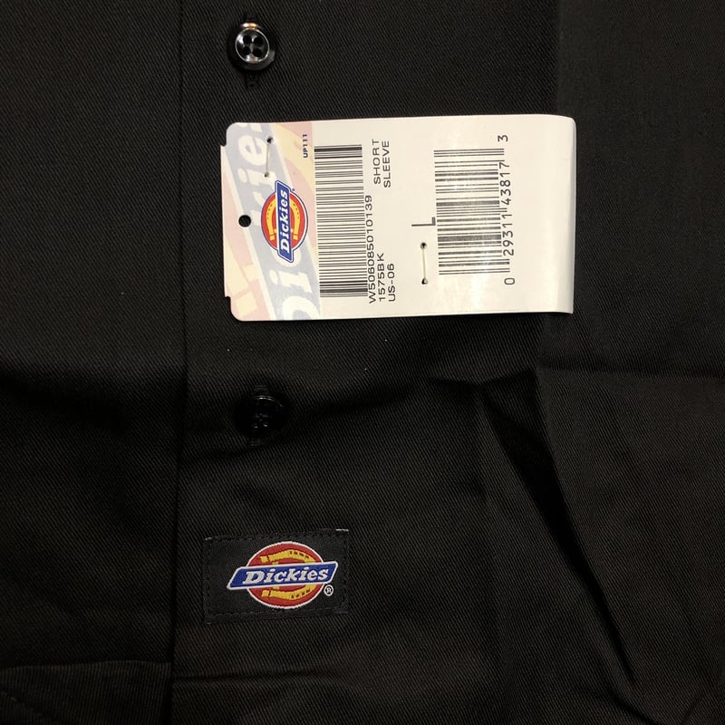 DEAD STOCK] 90s Dickies S/S Work Shirts Black