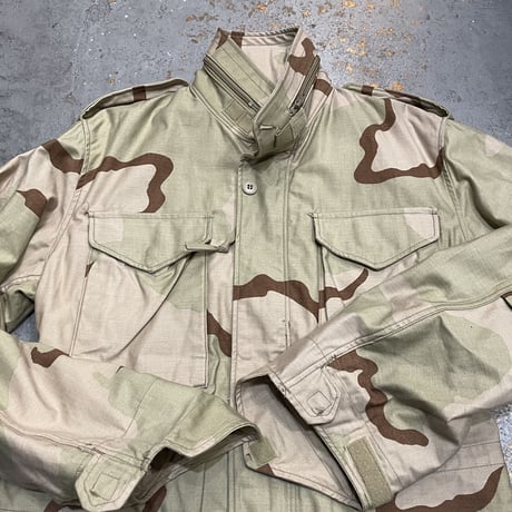 [Dead Stock] 1989 U.S.ARMY M-65 Field Jacket DESERT CAMOUFLAGE  Made in USA SIZE : SMALL-REGULAR
