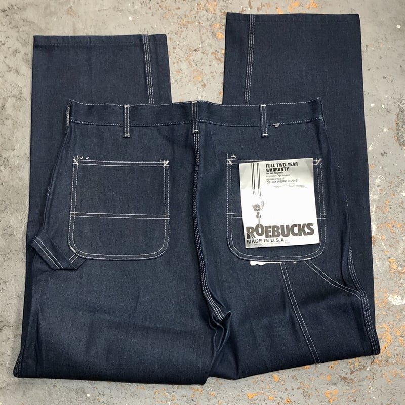 Dead Stock] 1980s ROEBUCKS Denim Painter Pants