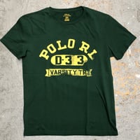 Polo Ralph Lauren ”POLO RL "  Print T-Shirts Green Custom Fit Medium