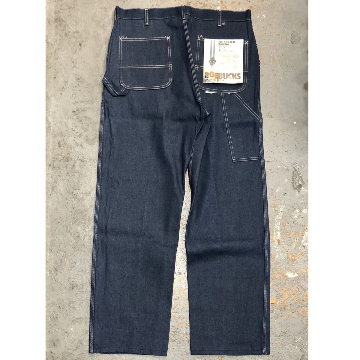 Dead Stock] 1980s ROEBUCKS Denim Painter Pants