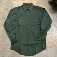 [Dead Stock] 80s Lee Work  Shirts Chetopa Twill  SIZE : 15 1/2 Medium