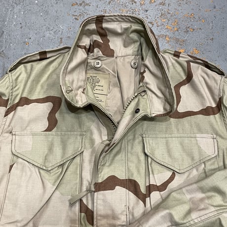 [Dead Stock] 1989 U.S.ARMY M-65 Field Jacket DESERT CAMOUFLAGE  Made in USA SIZE : SMALL-REGULAR