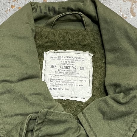 U.S.NAVY A-2 DECK JACKET SIZE:X-LARGE