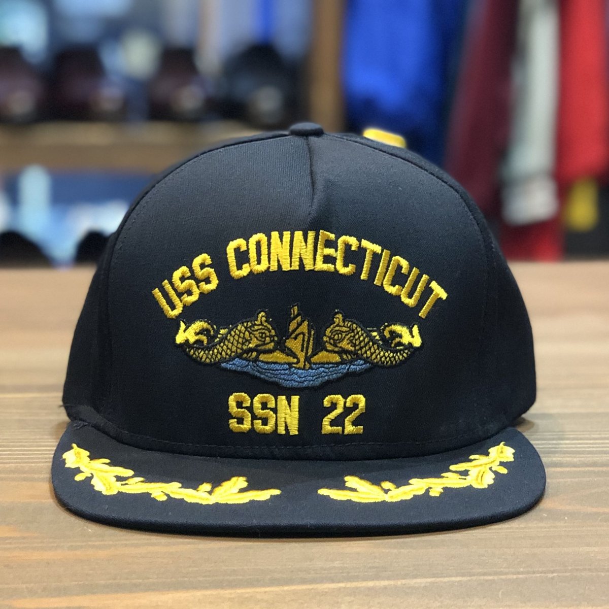 USS CONNECTICUT SSN 22 CAP Made in USA SIZE : F