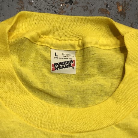 1980s BP Print T-shirts Made in USA SIZE : Large