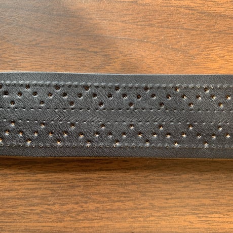 BELAFONTE RAGTIME PUNCHING LEATHER DOUBLE PRONG GARRISON BELT 45mm
