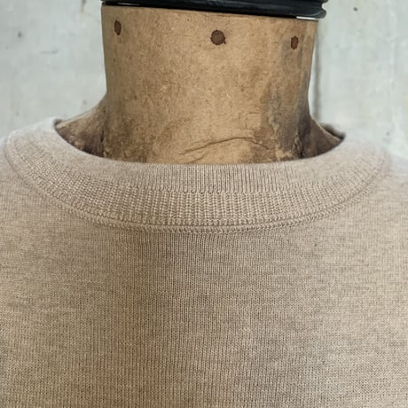 BELAFONTE RAGTIME HEATHER MIX COTTON KNITTED AZE RIB SWEATER S/S