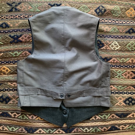 BELAFONTE RAGTIME SERVICE VEST REVERSIBLE LINEN HERRINGBONE