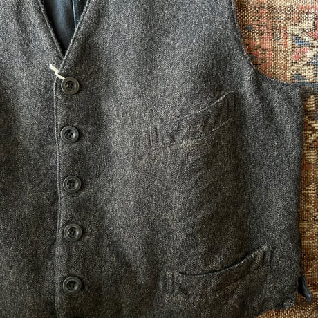 BELAFONTE RAGTIME SERVICE VEST WOOL TWEED(WASHED)