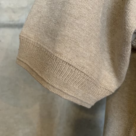 BELAFONTE RAGTIME HEATHER MIX COTTON KNITTED AZE RIB SWEATER S/S