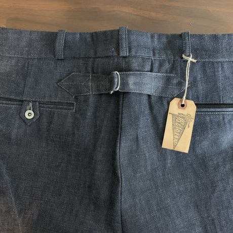 RAGTIME DENIM TROUSERS RED LINE