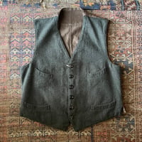 BELAFONTE RAGTIME SERVICE VEST WOOL HERRINGBONE(WASHED)
