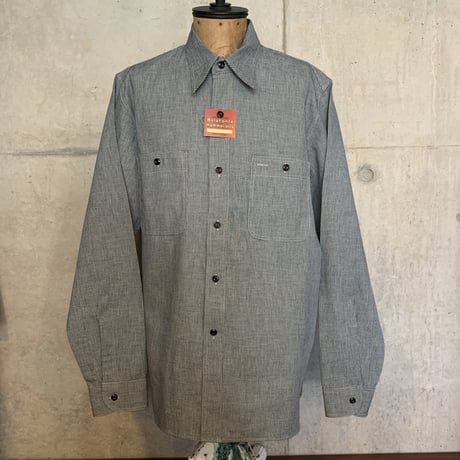 RAGTIME TRIPLE STITCH SHIRTS HOUNDSTOOTH DENIM