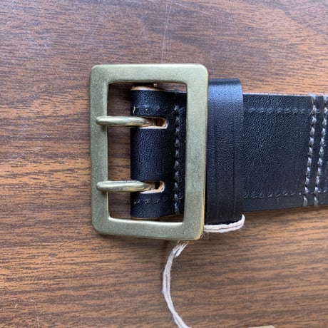 BELAFONTE RAGTIME PUNCHING LEATHER DOUBLE PRONG GARRISON BELT 45mm
