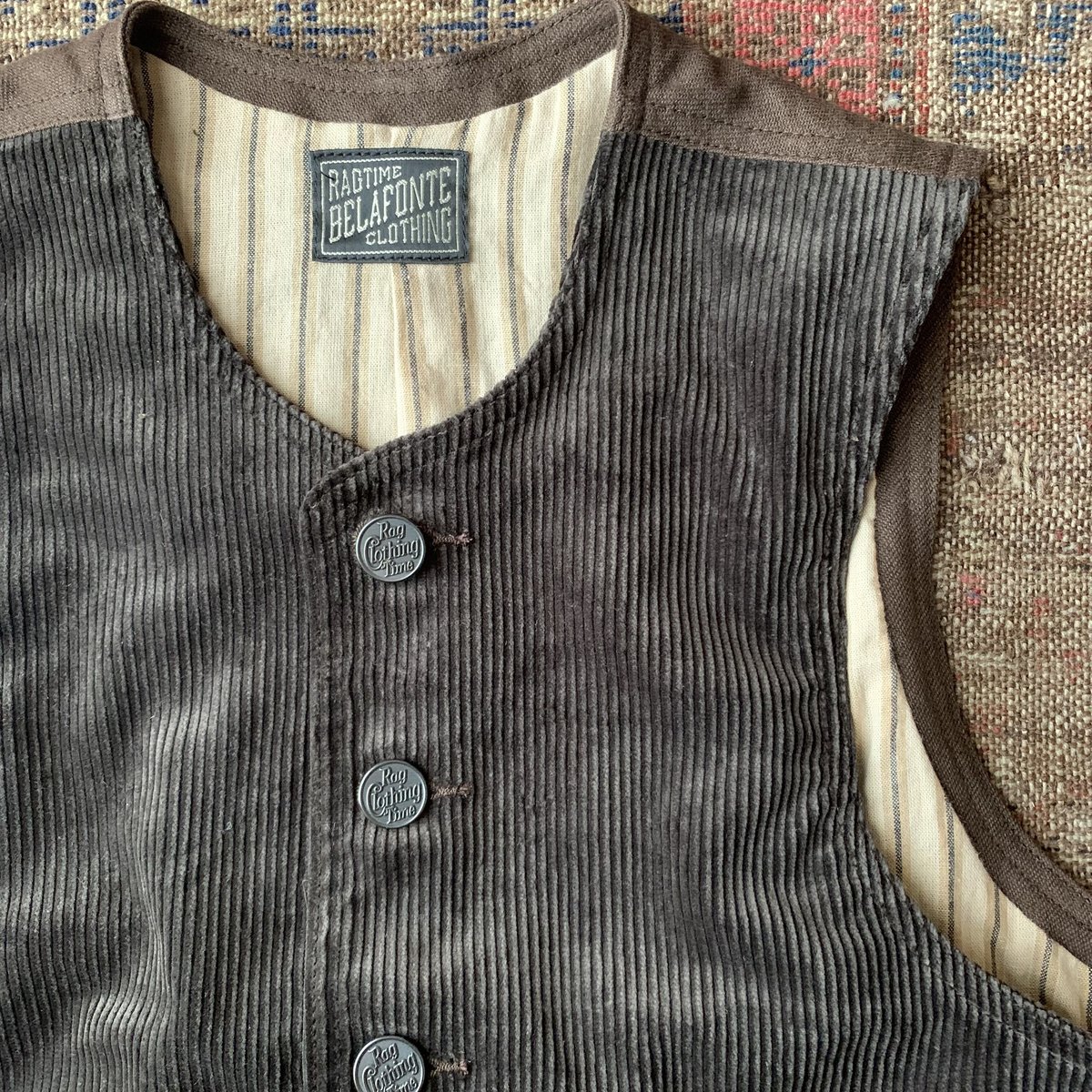 BELAFONTE RAGTIMECIVILIAN DECK VEST CORDUROY |
