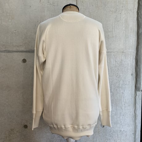 OLDEHOMESTEADER  SWEDISH ARMY RIB Henley Neck Long Sleeve