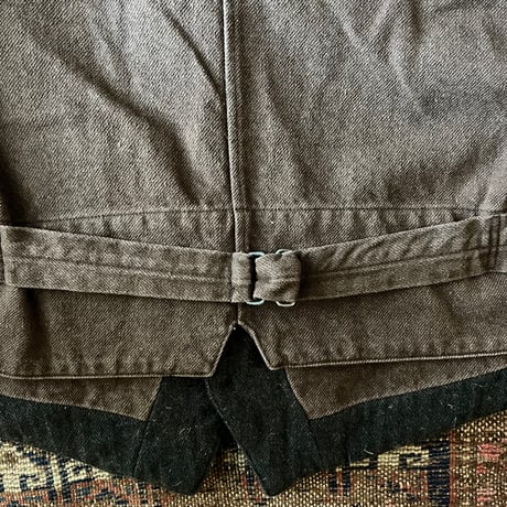 BELAFONTE RAGTIME SERVICE VEST WOOL HERRINGBONE(WASHED)