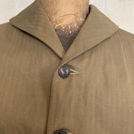 RAGTIME SHAWL COLLAR HERINGBONE JACKET