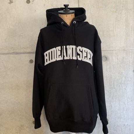 HIDEANDSEEK College Logo Hooded Sweat Shirt