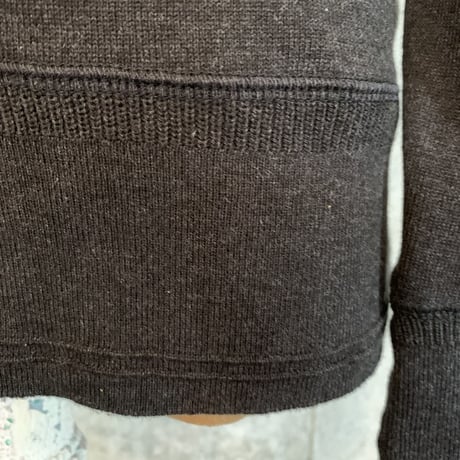 BELAFONTE RAGTIME HEATHER MIX COTTON KNITTED AZE RIB SWEATER L/S