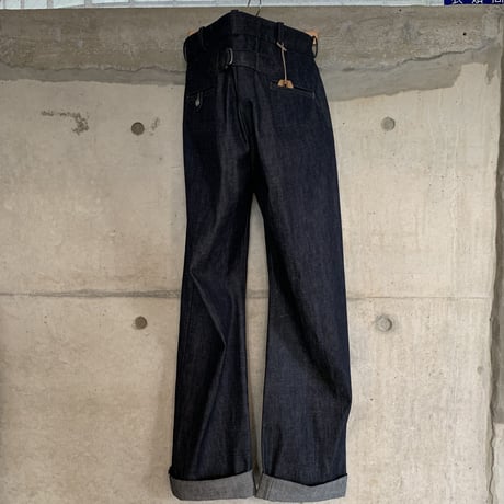 RAGTIME DENIM TROUSERS RED LINE