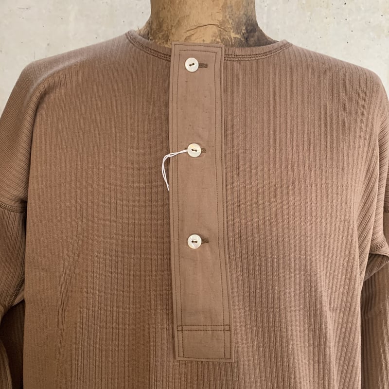 OLDEHOMESTEADER SWEDISH ARMY RIB Henley Neck L