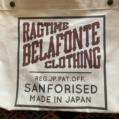 BELAFONTE RAGTIME HERRINGBONE NEWS PAPER BAG