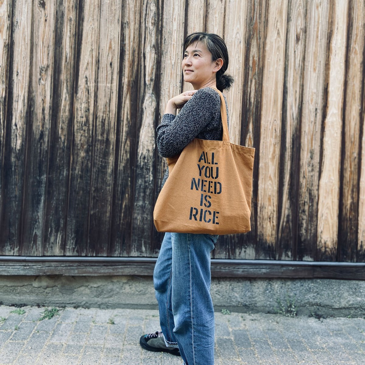 キャンバストートバッグ | ALL YOU NEED IS RICE | サノライス