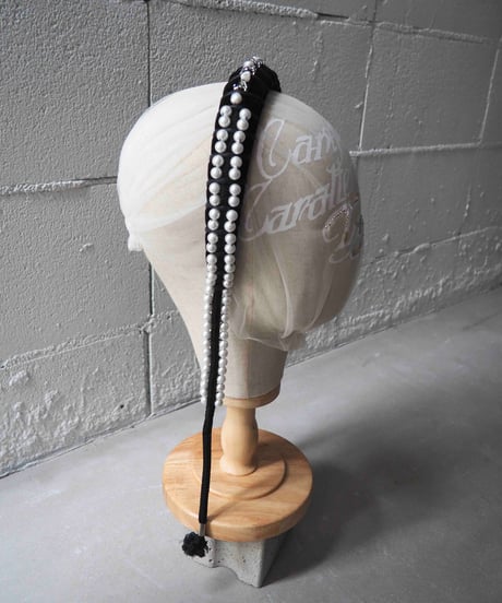 85℃ headband / black × black