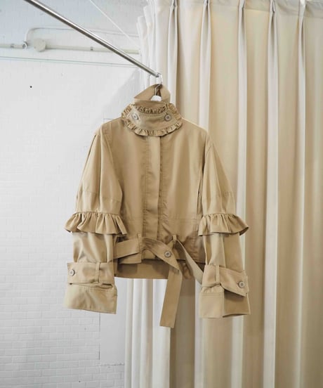50℃ short coat  / beige