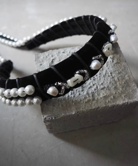 85℃ headband / black × black