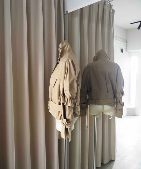 50℃ short coat  / beige