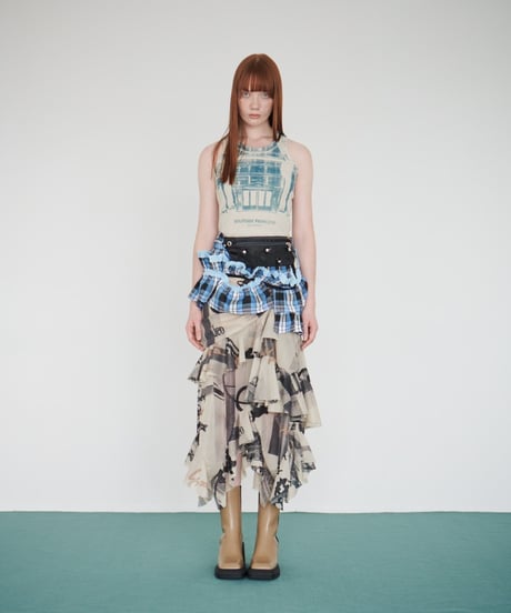 62℃ skirt / beige