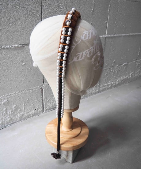 85℃ headband / brown