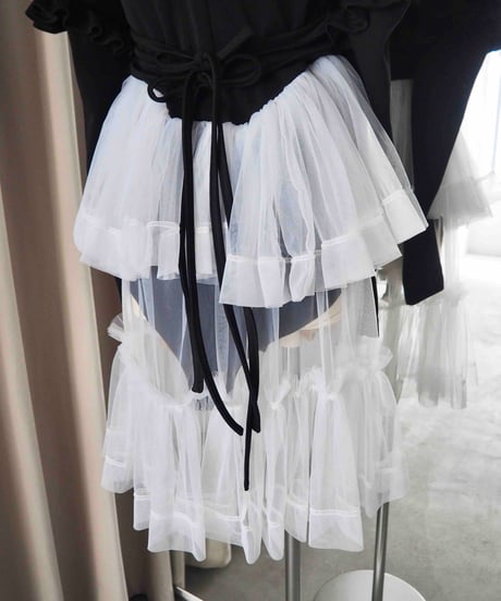 78℃ rompers / black × white
