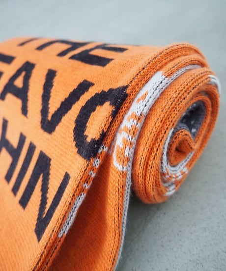 58℃ knit scarf / orange